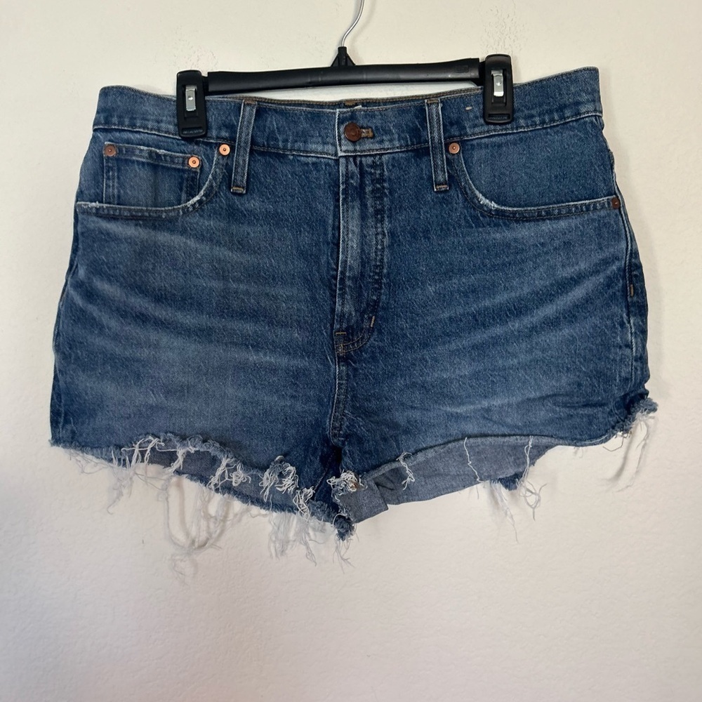 Madewell The Perfect Jean Short Raw hem Size 32